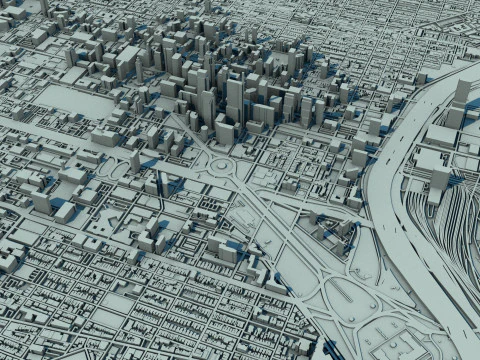 Philadelphia City United States 3D Model