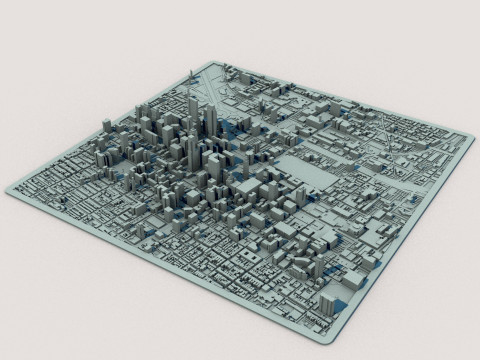 Philadelphia City United States 1 3D Модель