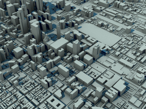 Philadelphia City United States 1 3D Модель
