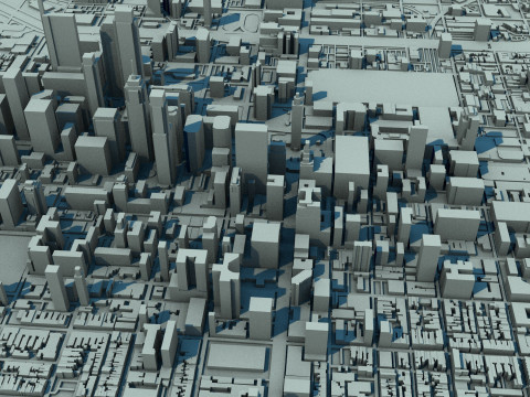 Philadelphia City United States 1 3D Модель