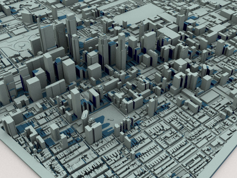Philadelphia City United States 1 3D Модель