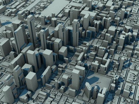 Philadelphia City United States 1 3D Модель