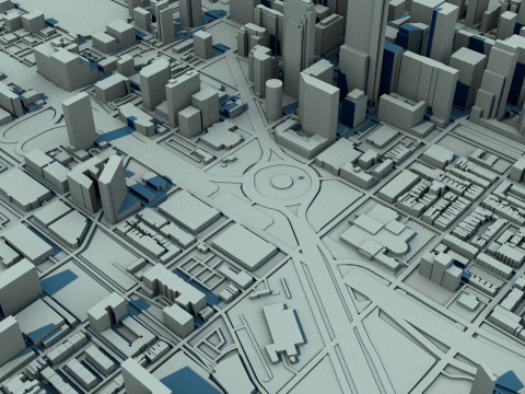 Philadelphia City United States 1 3D Модель