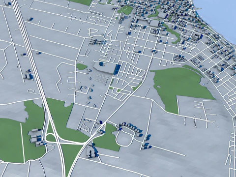 Puerto Varas City Chile 3D Model