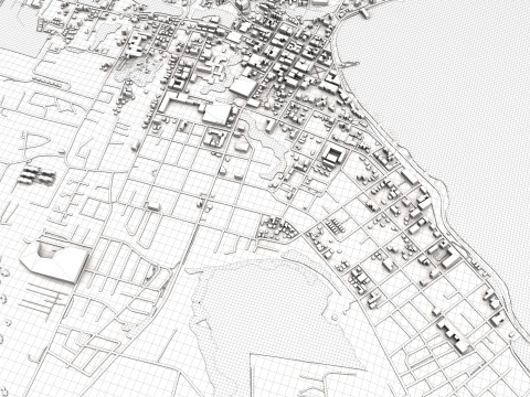 Puerto Varas City Chile 3D Model