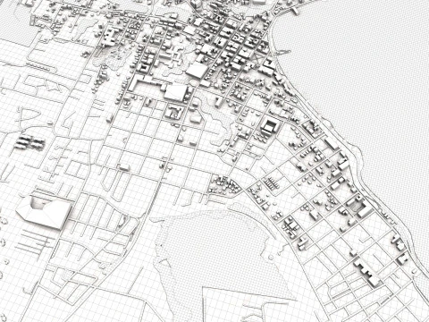 Puerto Varas City Chile 3D Model