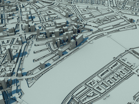 Rotterdam City Netherlands 3D Model