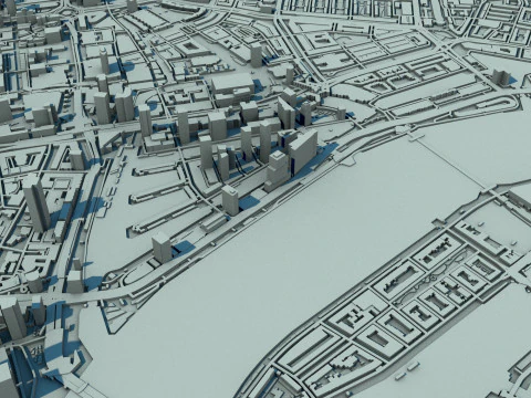 Rotterdam City Netherlands 3D Model