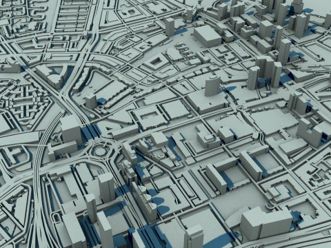 Rotterdam City Netherlands 3D Model