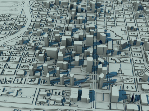 San Diego City California United States 3D Модель