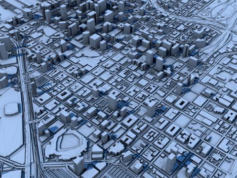 San Diego City California United States 3D Модель
