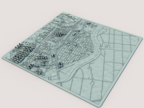 Sejong-si City South Korea 3D-Modell
