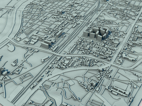 Sejong-si City South Korea 3D 模型