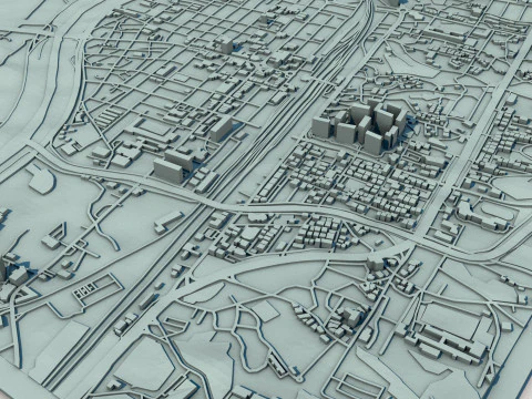 Sejong-si City South Korea 3D Model