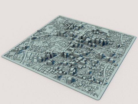 Seoul City South Korea 3D-Modell