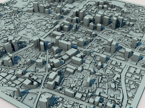 Seoul City South Korea 3D Model