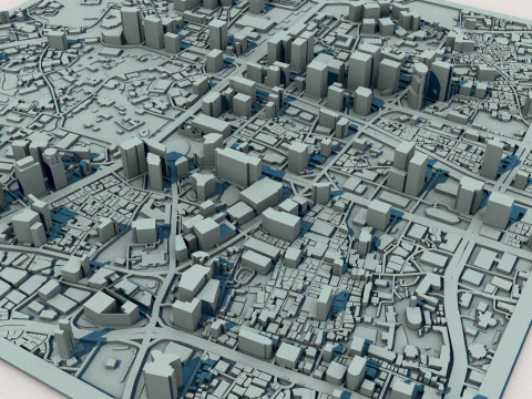 Seoul City South Korea 3D Model