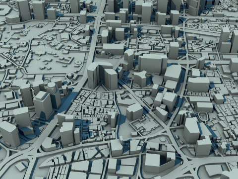 Seoul City South Korea 3D Model