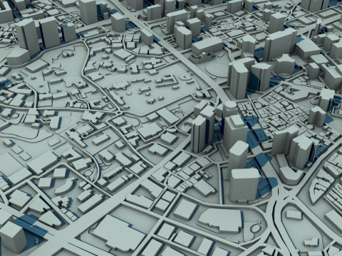 Seoul City South Korea 3D Model