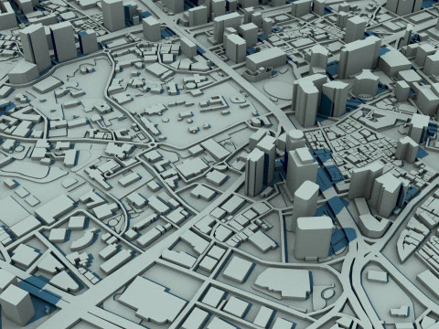 Seoul City South Korea 3D Model