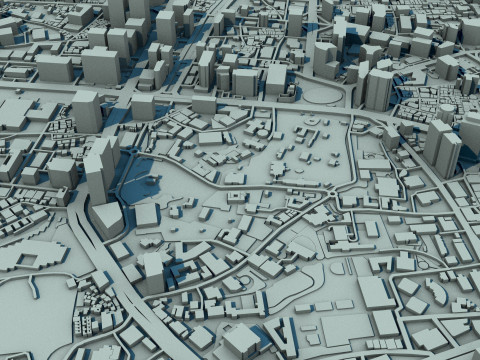 Seoul City South Korea 3D Model