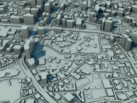 Seoul City South Korea 3D Model
