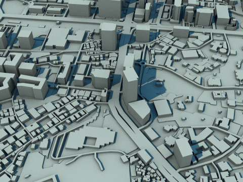 Seoul City South Korea 3D Model