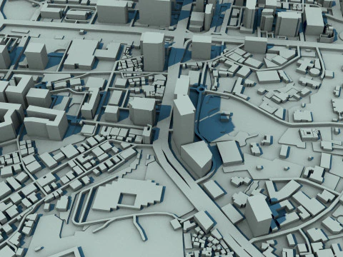 Seoul City South Korea 3D Model