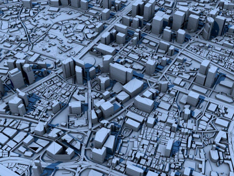 Seoul City South Korea 3D Model