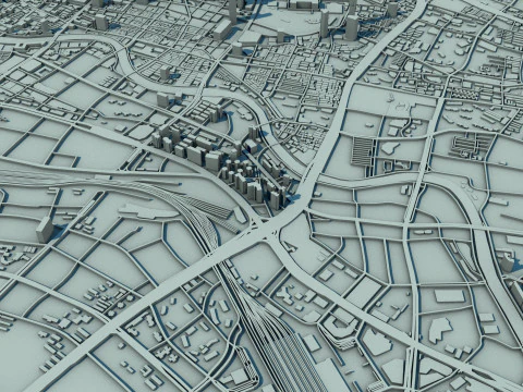 Shanghai City China 3D Model