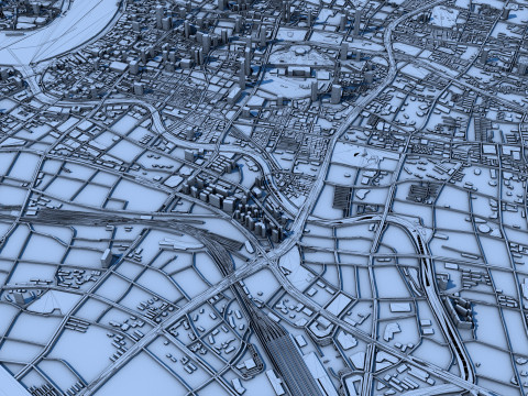Shanghai City China 3D Model