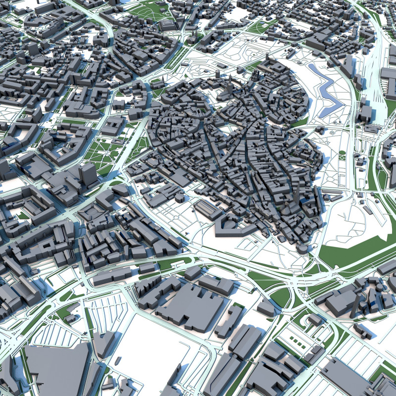 Tallinn City Estonia 3Dモデル .c4d .max .obj .3ds .fbx .stl .blend