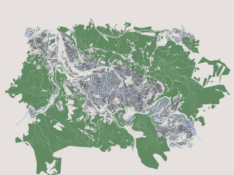 Bilbao City Spain 3D Model