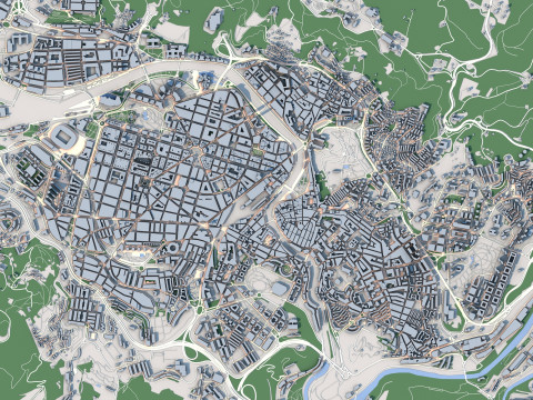 Bilbao City Spain 3D Model