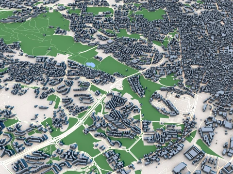 Paisaje Urbano Catania Italia Mapa Modelo 3D