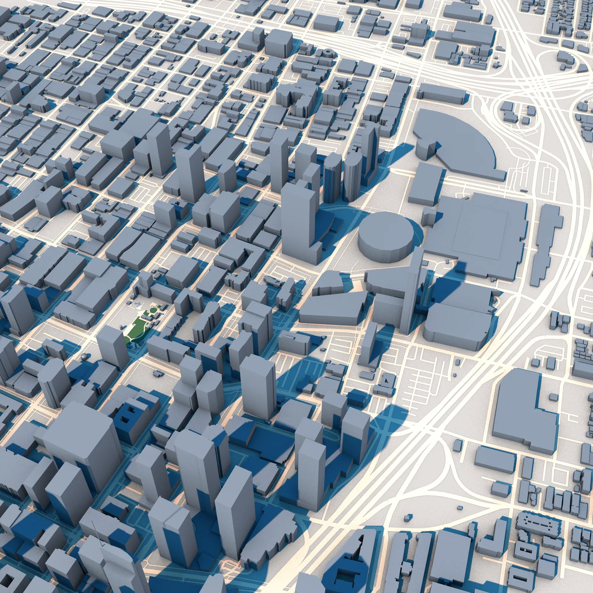Cityscape Los Angeles United States Map Vol2 3D Model .c4d .max .obj .3ds .fbx .stl .blend 