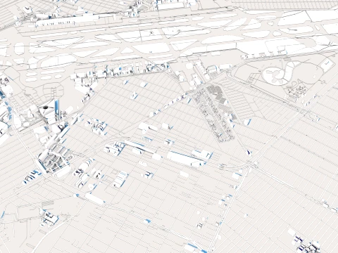 Cityscape Mexico in Mexico Map 3D Model