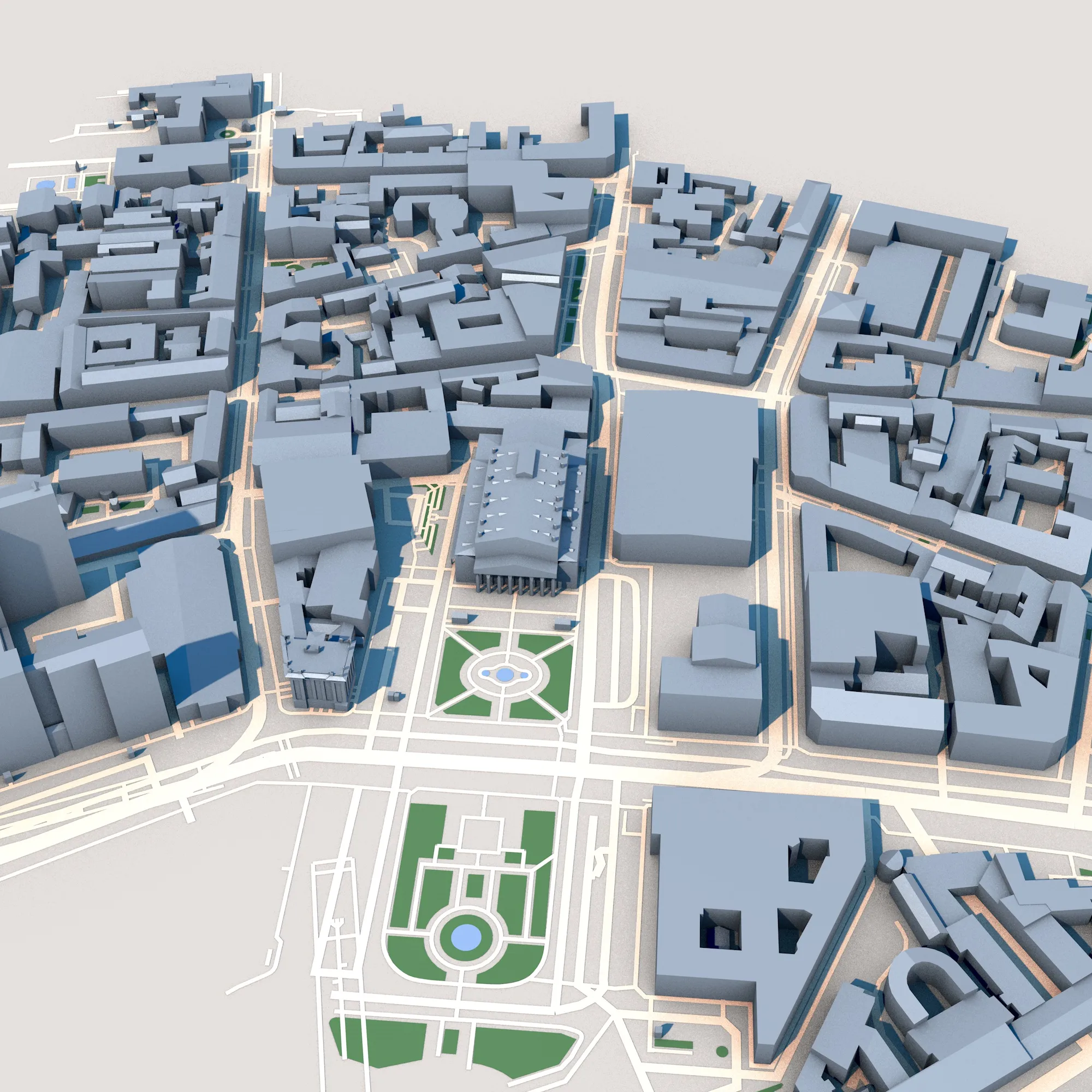 Bolshoi Theatre Moscow Russia Map 3D Model .c4d .max .obj .3ds .fbx .stl .blend 