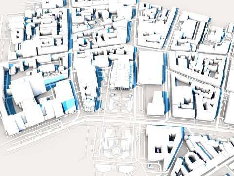 Bolshoi Theatre Moscow Russia Map 3D Model