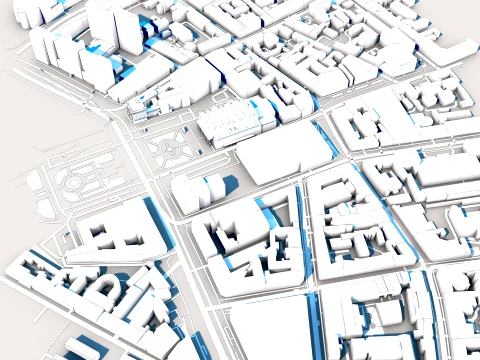 Bolshoi Theatre Moscow Russia Map 3D Model