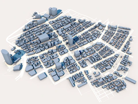 Kabuki-za Tokyo Japan Theater in Chuo Map 3D Model