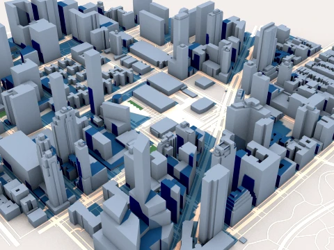 Metropolitan Opera House New York USA Map 3D Model