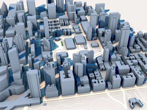 Metropolitan Opera House New York USA Map 3D Model