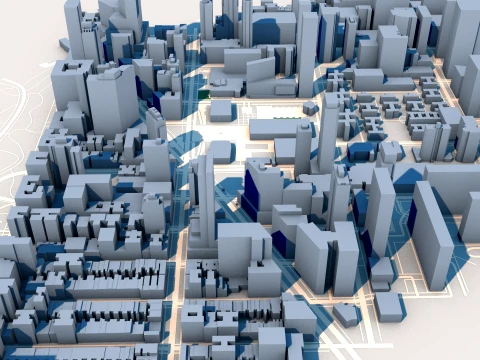 Metropolitan Opera House New York USA Map 3D Model