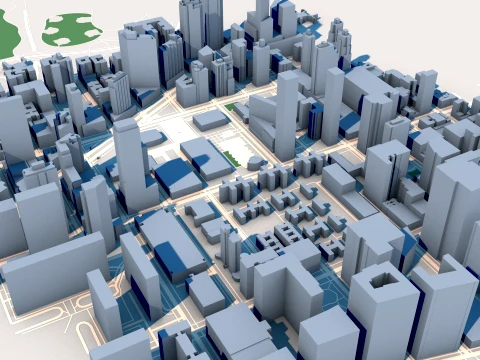 Metropolitan Opera House New York USA Map 3D Model