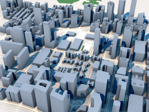 Metropolitan Opera House New York USA Map 3D Model