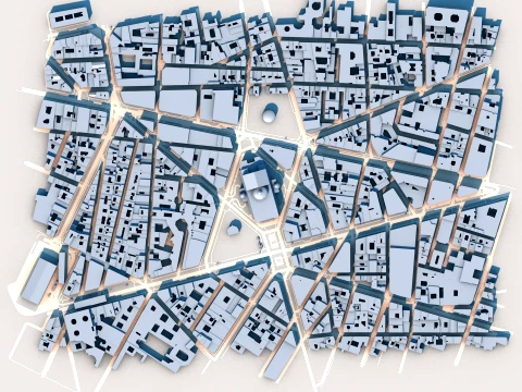 Opera Garnier Paris France Map 3D Model