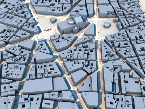Opera Garnier Paris France Map 3D Model