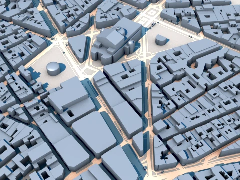 Opera Garnier Paris France Map 3D Model