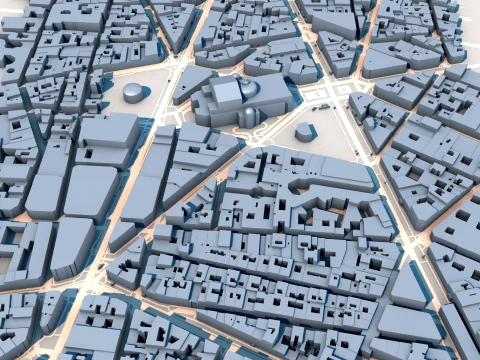 Opera Garnier Paris France Map 3D Model